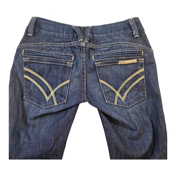 William Rast Savoy Dark Blue Straight Leg Jeans Size 23 - Picture 3 of 10